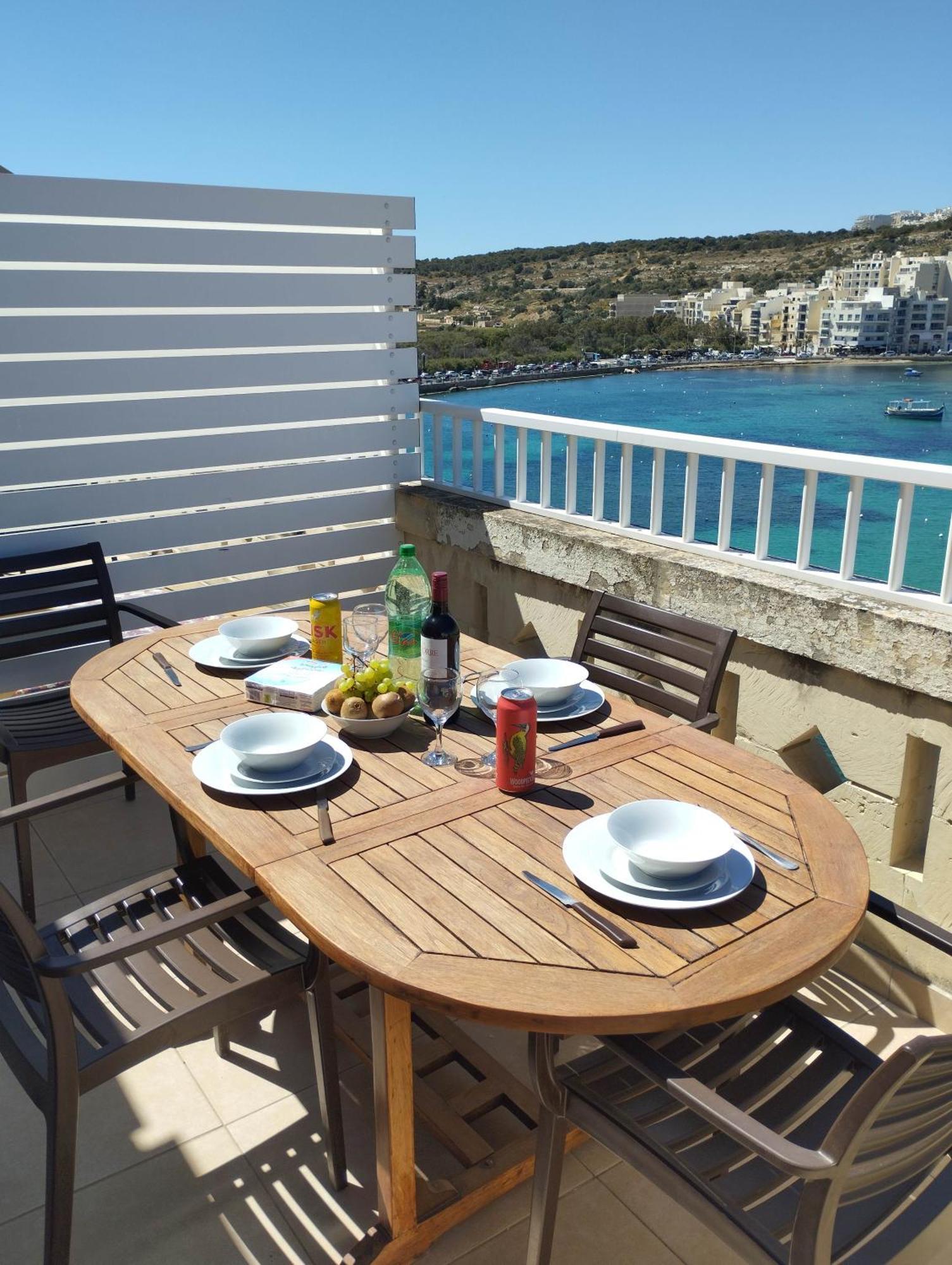 Blue Harbour Seafront Penthouse With Large Terrace With Panoramic Sea Views - By Getawaysmalta Apartment St. Paul's Bay Exterior photo